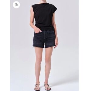 AGOLDE Parker long shorts black 28